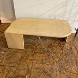 Italian Mid-Century Travertine Coffee Table