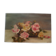 Oil painting on canvas HST Roses Vase signed GUY FAUDOT Pier