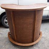 Rattan bar and two stools