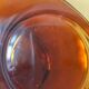 5 vintage amber Duralex cups and saucers