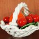 Braided basket of fruit slurry Italy