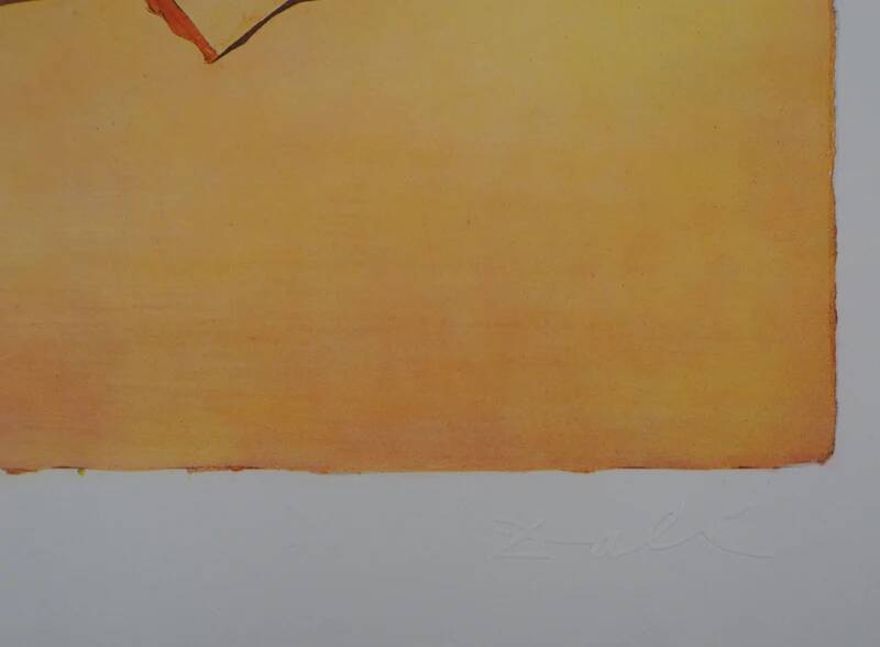 Salvador Dali: Roussillon, SNCF (Butterfly Suite small model), signed original lithograph.