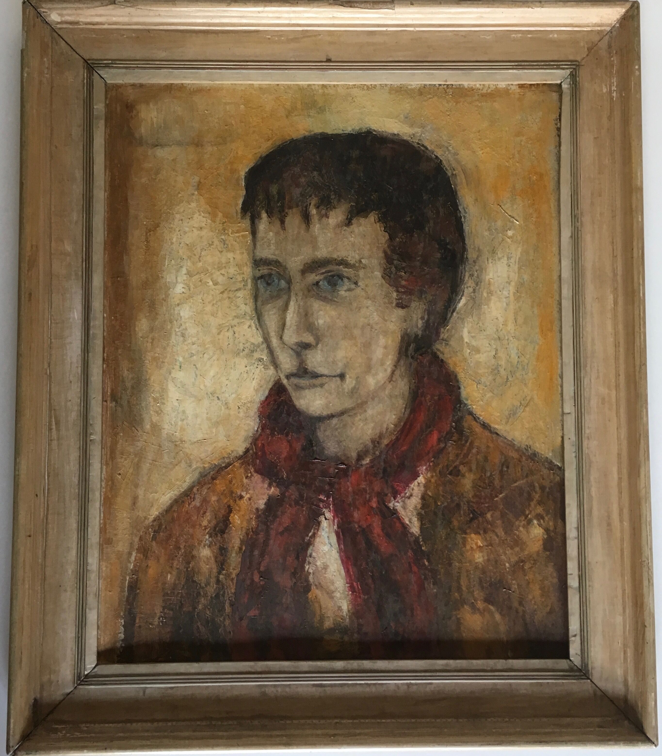 Portrait à l'huile d'homme à l'écharpe 60
