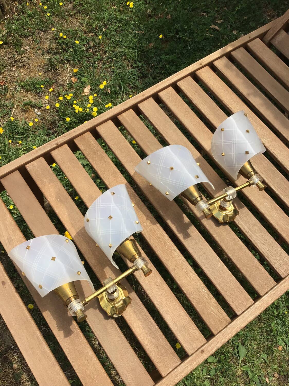 Pair of vintage wall lights