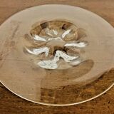 Large transparent glass dish Edvard Hald for ORREFORS
