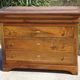 Antique Louis Philippe chest of drawers in solid walnut.