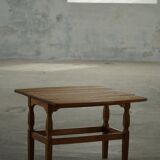 Modern Danish folding side table in solid oak, mid-20th century.
