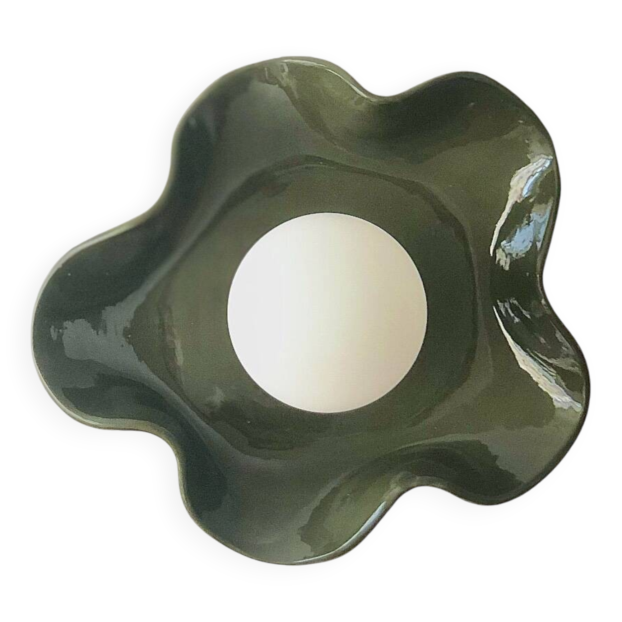 Jelly Ceramic Wall Light - Coconut Square - Olive