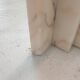Italian marble coffee or side table with glass, 1970s