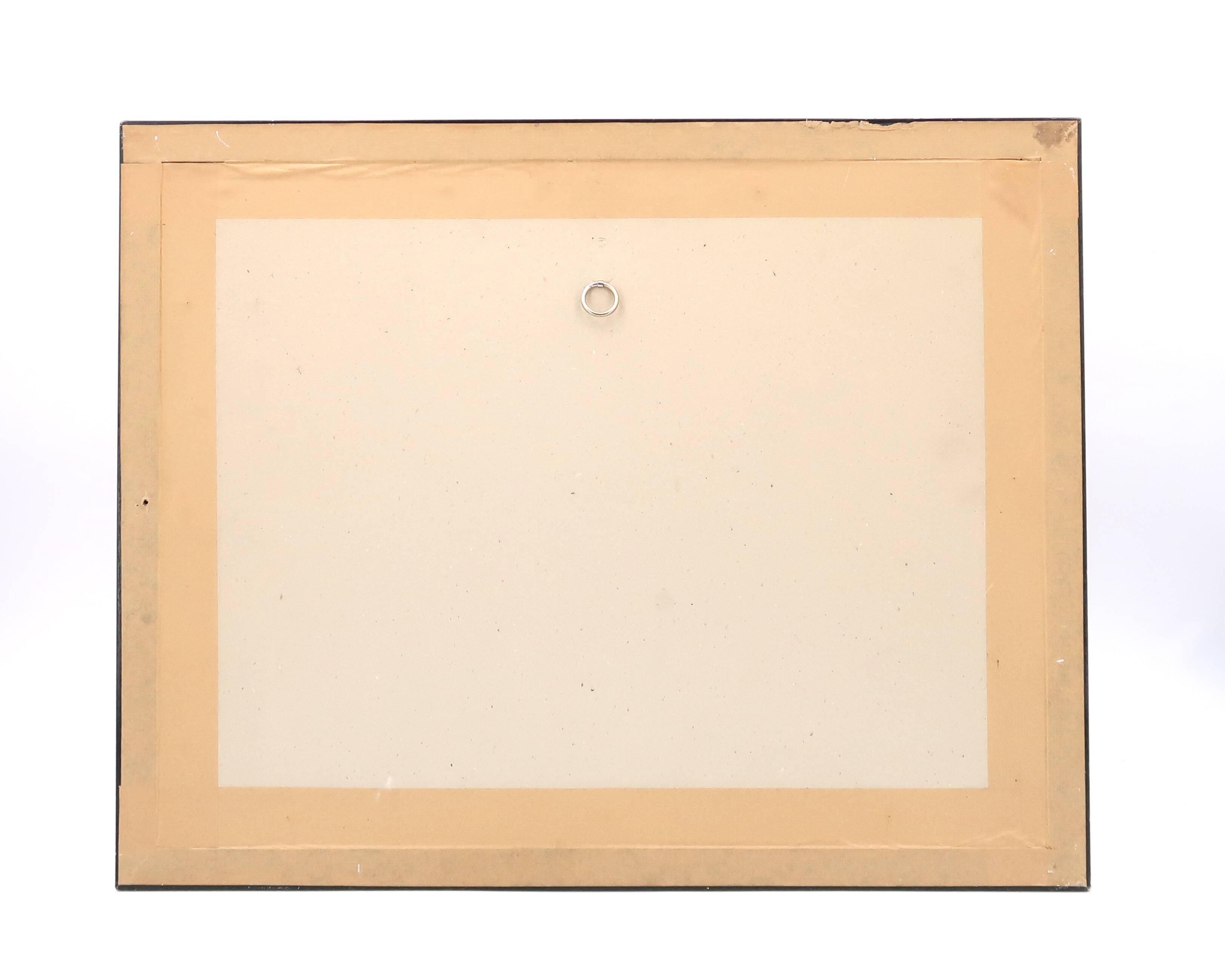 Abstract painting signed, 1980s