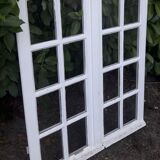Fenêtre chêne H96,8xL80,5cm ancienne petits carreaux