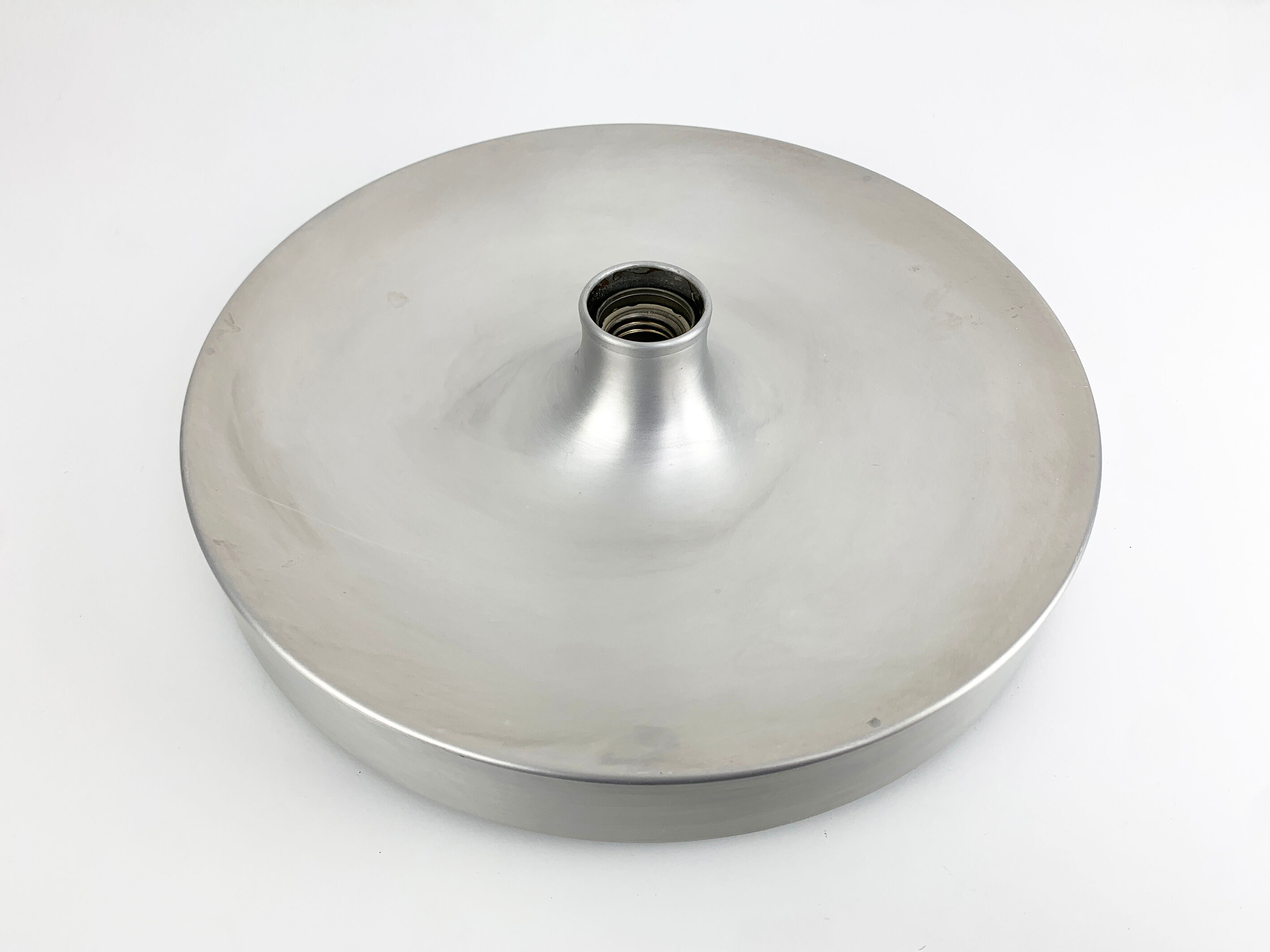 Space age wall lamp by Staff Leuchten in aluminum, Flush Light, 1960-70s