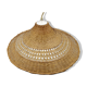 Rattan chandelier and lampshade - circa 1970