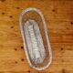 Vintage woven metal basket