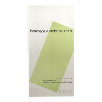 Original poster after André Heurtaux Cholet Arts Museum 1983