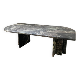 Vintage green marble “eye” coffee table