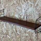 60s 70s teak string shelf module by Kajsa & Nils “Nisse” Strinning Sweden 60s