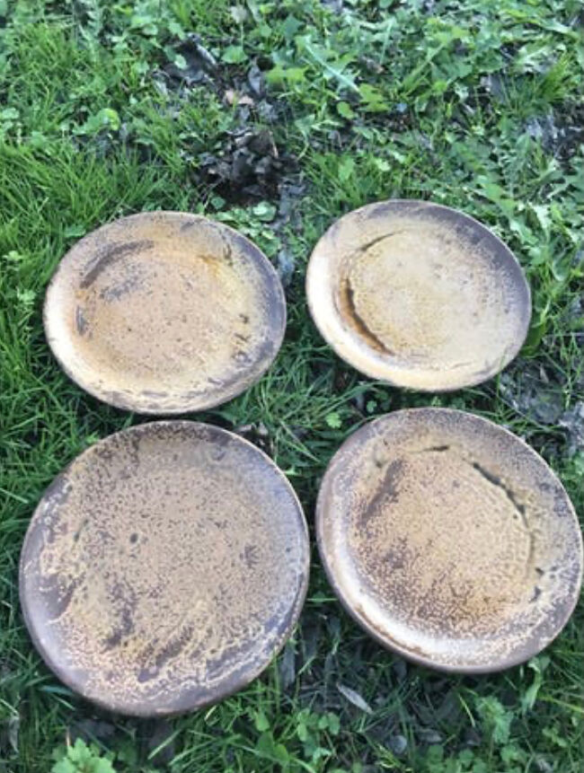 Lot of sandstone dishes