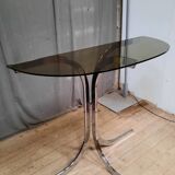 Designer glass and metal console