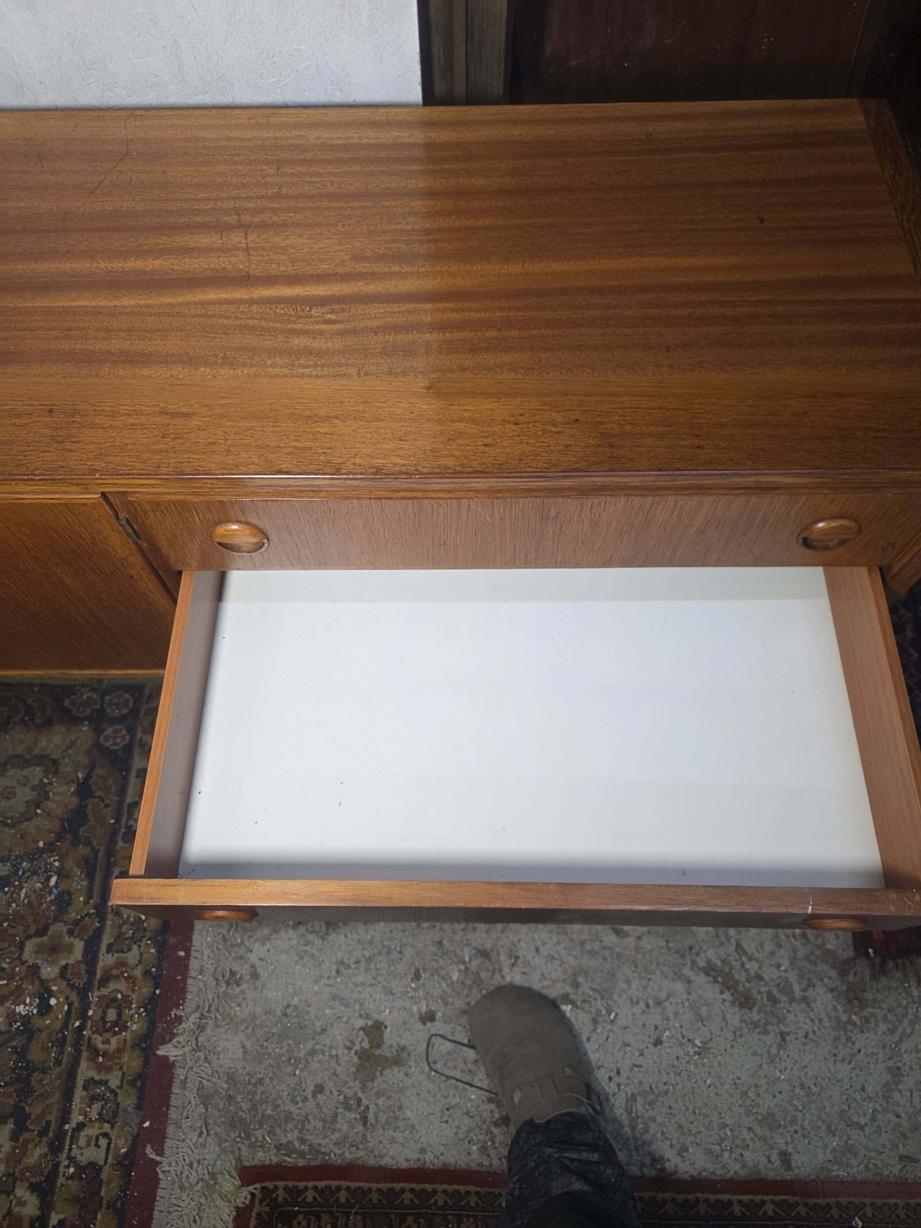 Scandinavian teak enfilade from the 1960s / 222cm in length.