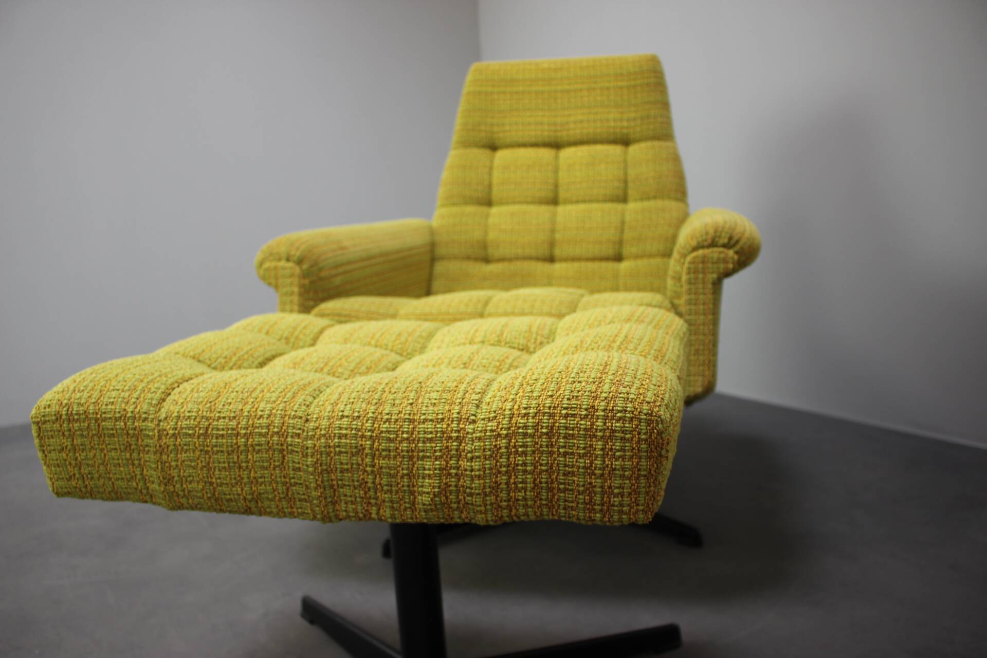 Mid-century Pair of Armchairs Stool by Morávek a Munzar, 1968s, czsk