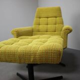 Mid-century Pair of Armchairs Stool by Morávek a Munzar, 1968s, czsk