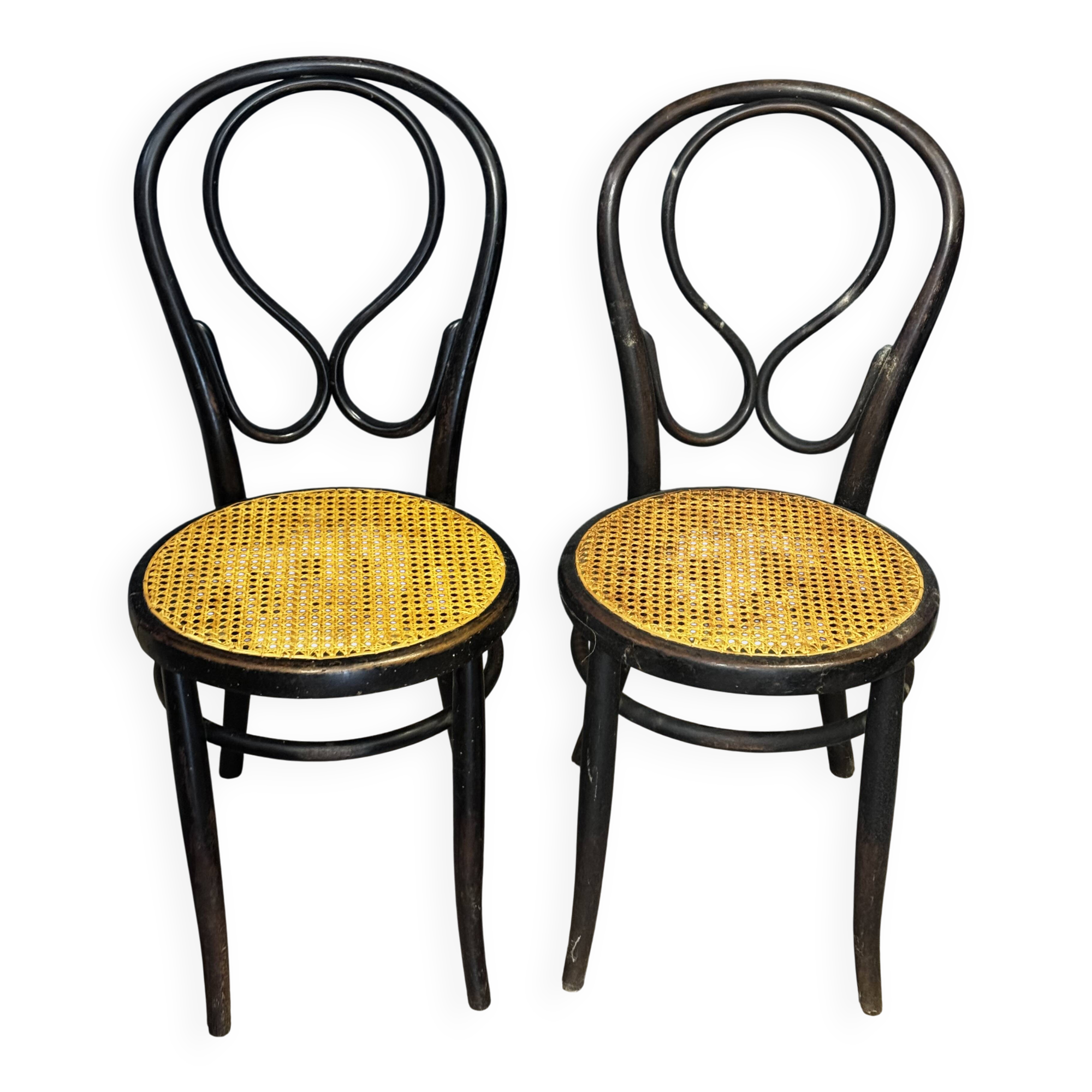 Pair of Thonet chairs - new caning