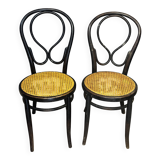 Pair of Thonet chairs - new caning