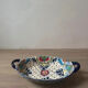 Vintage hand-painted Talavera Mexican ceramic oval plate