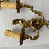 Paire d’appliques en bronze