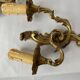Pair of bronze wall sconces