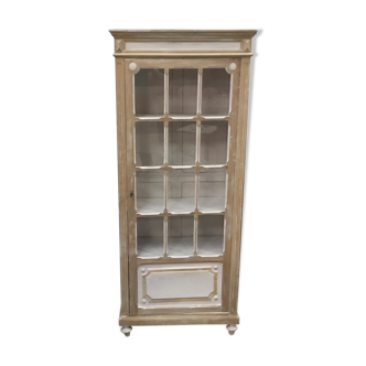 Painted window with a glass door