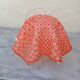 Orange plastic kitchen pendant light 1970