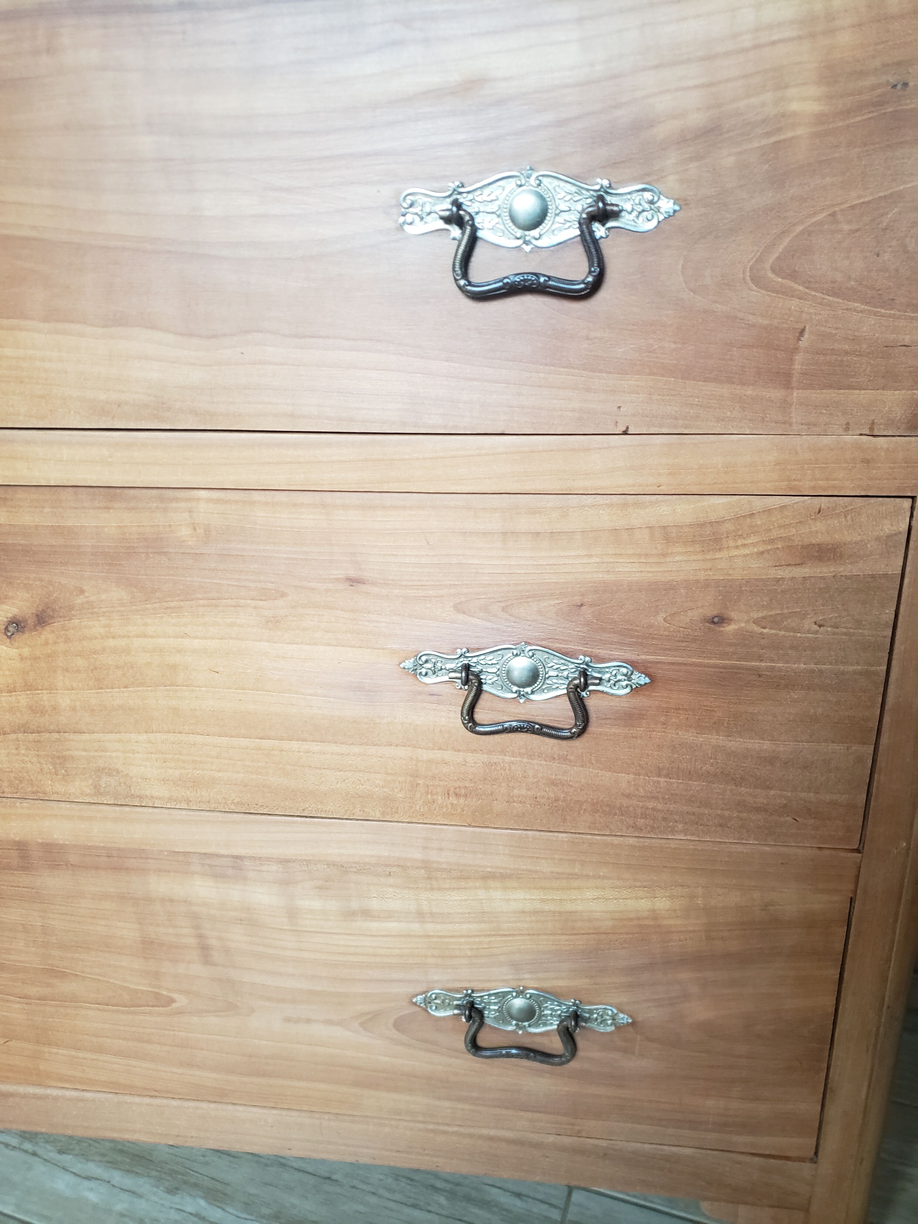 Solid antique cherry chest of drawers