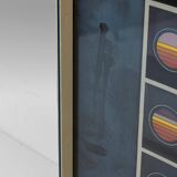 Affiche lithographique d'art moderne italien des années 1970 créée par Angela Trapani