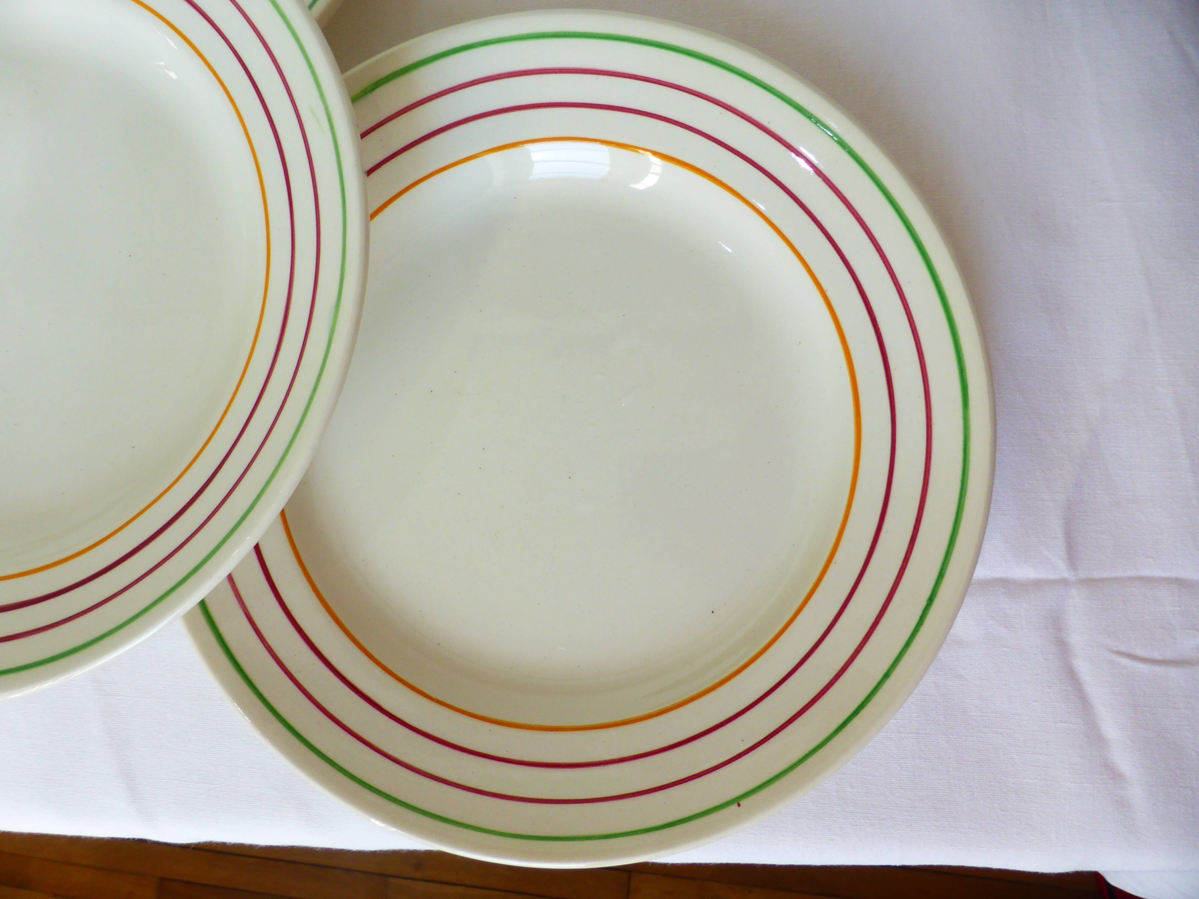 4 flat plates Gien model Jean