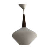 White opaline suspension 40 x 20 vintage 1960