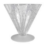 Antique Baccarat Etched Baroque & Mascaron Large Vase