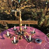 Suspension ancienne laiton