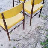 Set of 4 Scandinavian rosewood chairs from the 50s