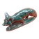 Art deco zoomorphic sculpture glazed ceramics n° 928 fox