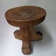 Tabouret tripode en bois Éthiopien décoration ethnique tribal