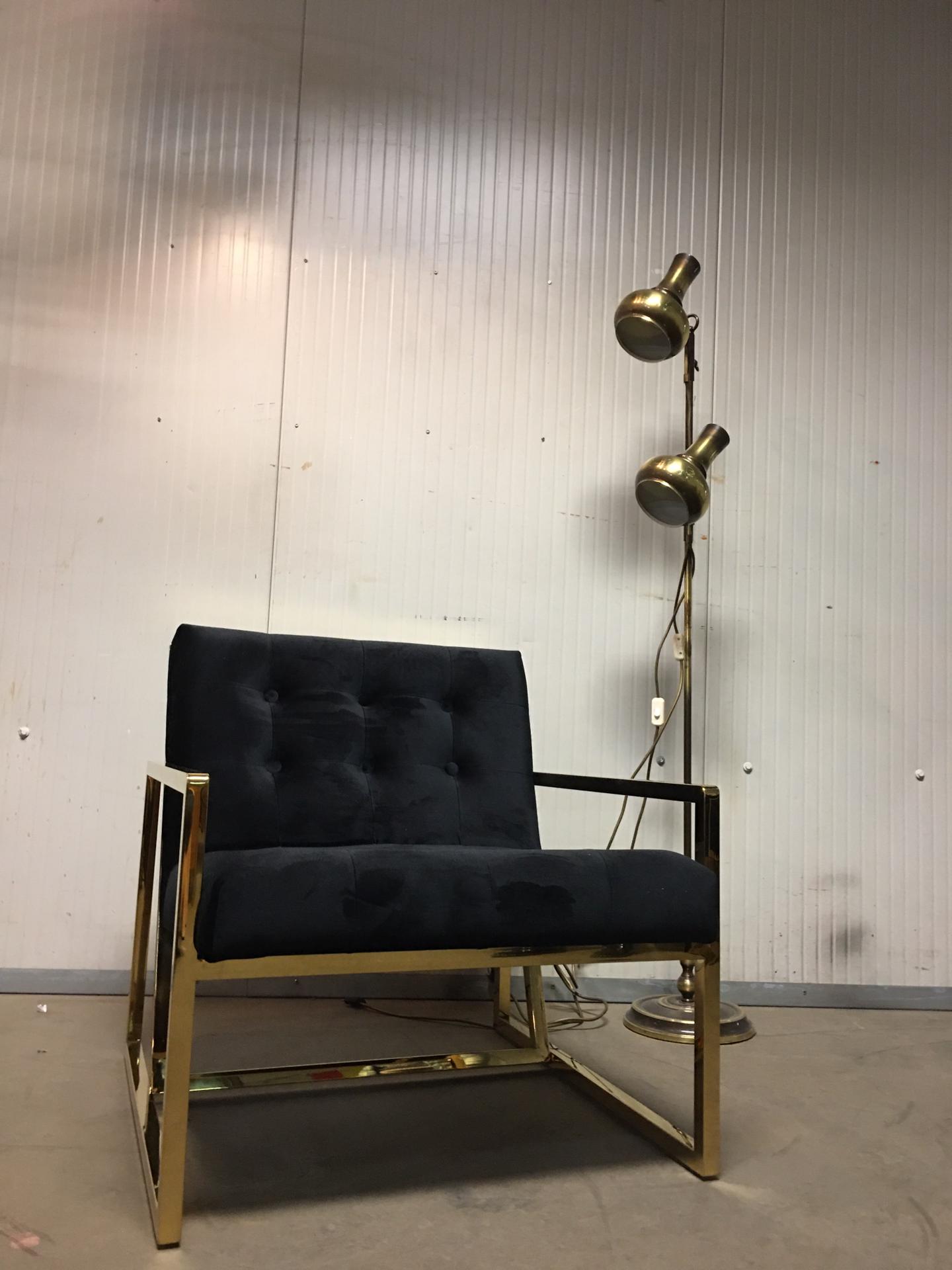 Lampadaire vintage en laiton