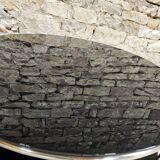 Strind vintage coffee table in black opal glass by Ehlen Johansson for Ikea
