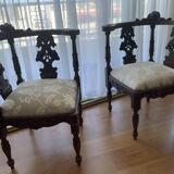 Two-seater canapé and two Neo-Renaissance armchairs from 1890.