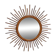 Miroir soleil vintage en rotin