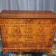 Commode Louis Philippe en ronce de noyer XIXème