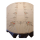 Large old embroidered and openwork tablecloth and 8 napkins.