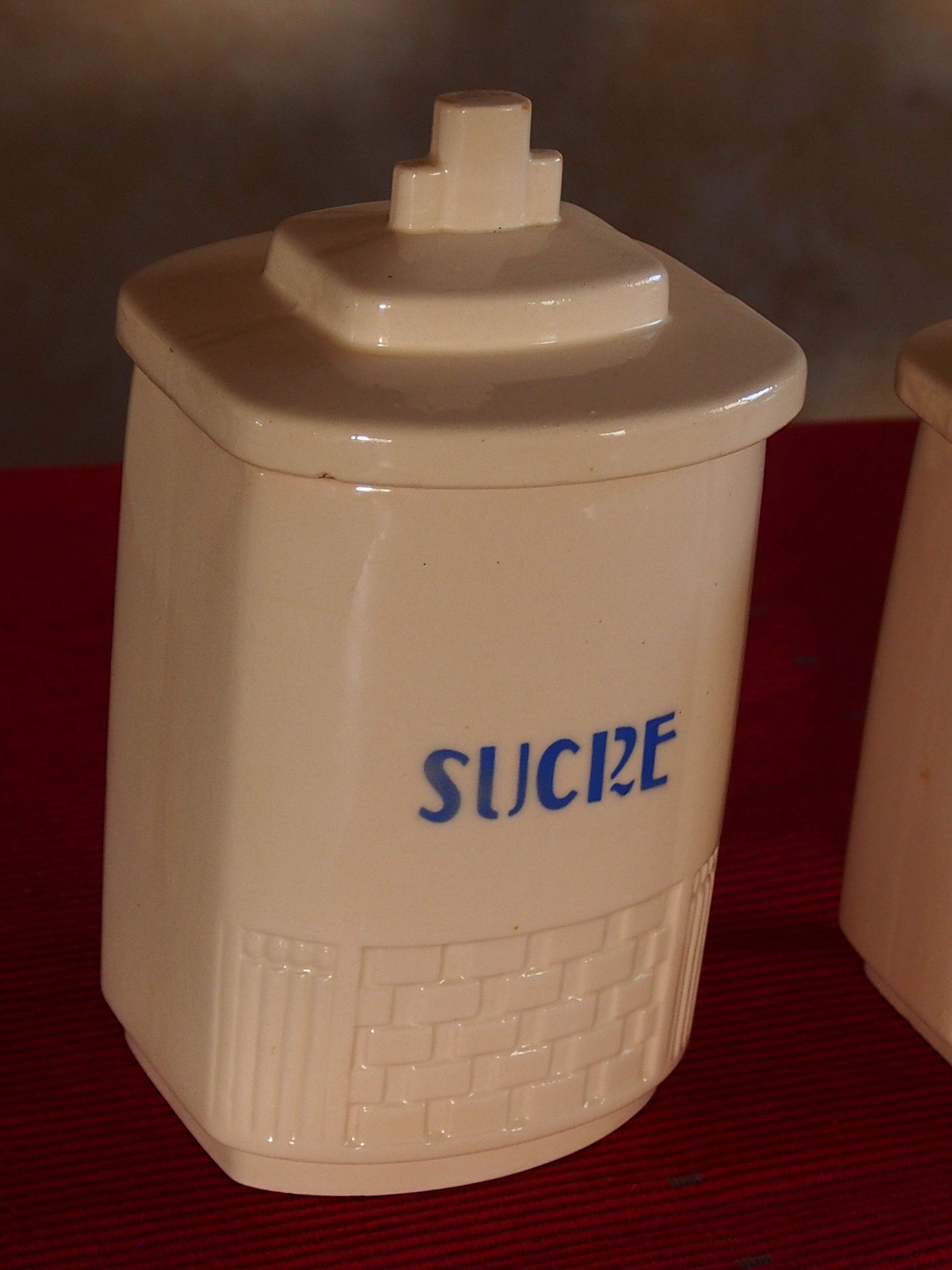 coffee pots and earthenware sugar