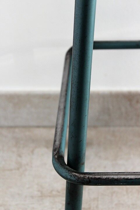 Pair of high industrial stools